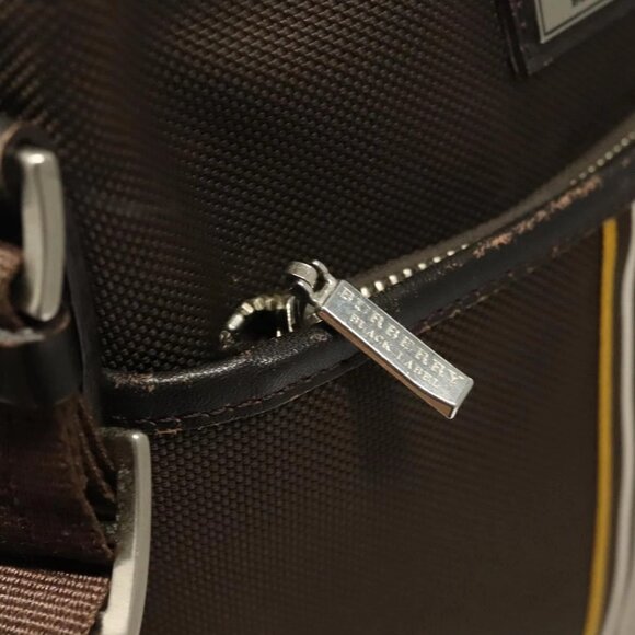 BURBERRY Black label Shoulder Bag Canvas Brown Aut - Picture 9 of 16